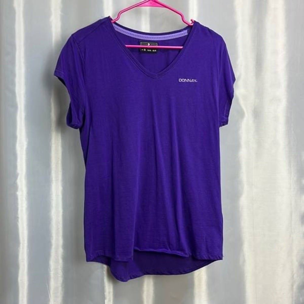 Women's Purple V-Neck Tee